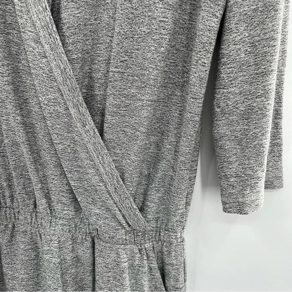 Lou & Grey Marlknit Blouson Mini Dress Sweater Heathered Gray Jersey S - Picture 6 of 9